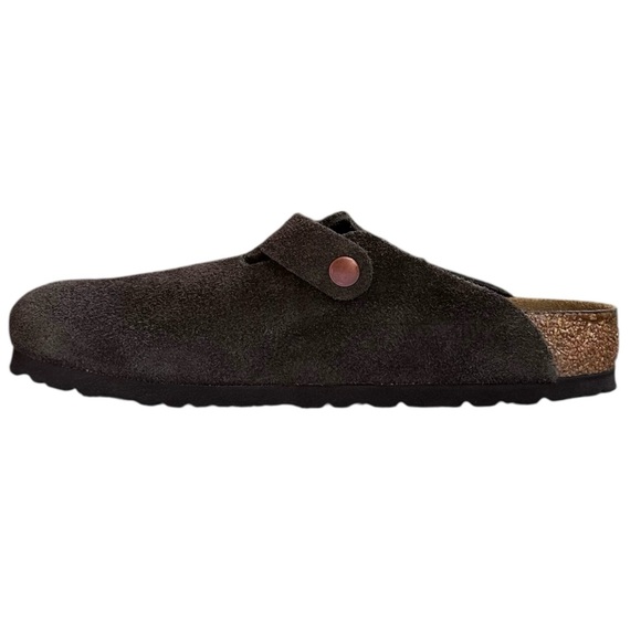 BIRKENSTOCK Boston Mocha Suede Leather Clogs EU 38 US 7 to 7 1/2 Regular Fit - Picture 3 of 16